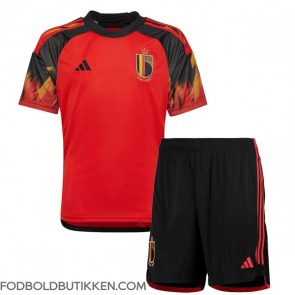 Belgien Hjemmebanetrøje Børn VM 2022 Kortærmet (+ Korte bukser)